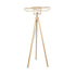 GloboStar® POPPY 01987 Boho Επιδαπέδιο Φωτιστικό Μονόφωτο 1 x E27 IP20 Μπεζ Ξύλο - Μ58 x Π58 x Υ138cm - ledmania.gr