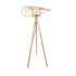 GloboStar® POPPY 01987 Boho Επιδαπέδιο Φωτιστικό Μονόφωτο 1 x E27 IP20 Μπεζ Ξύλο - Μ58 x Π58 x Υ138cm - ledmania.gr