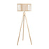 GLOBOSTAR® POPPY 01988 Boho Επιδαπέδιο Φωτιστικό με Ντουί 1 x E27 AC 220-240V IP20 - Μπεζ - Μ58 x Π58 x Υ145.5cm - ledmania.gr