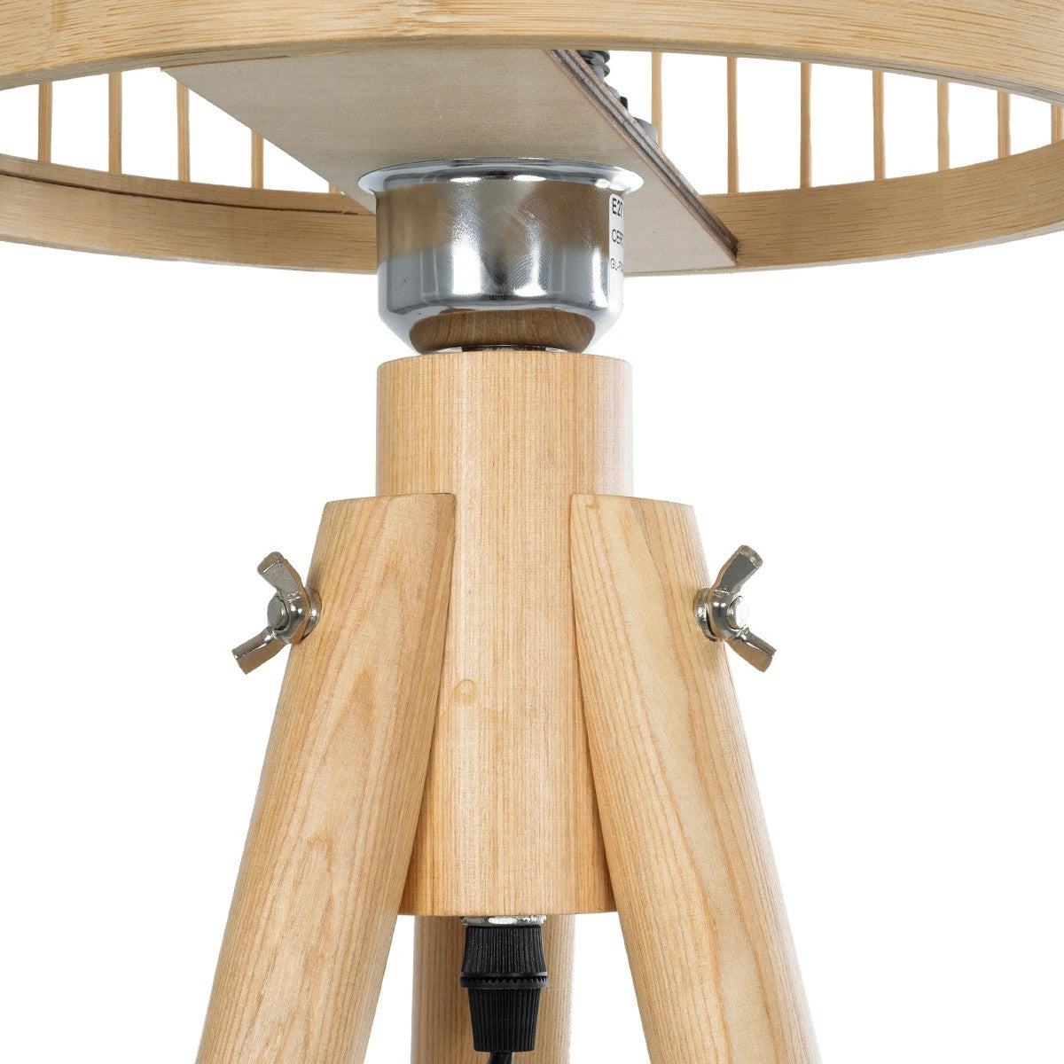 GLOBOSTAR® POPPY 01989 Boho Επιδαπέδιο Φωτιστικό με Ντουί 1 x E27 AC 220-240V IP20 - Μπεζ - Μ58 x Π58 x Υ149cm - ledmania.gr