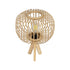 GLOBOSTAR® CHORD 01990 Boho Επιτραπέζιο Φωτιστικό Πορτατίφ με Ντουί 1 x E27 AC 220-240V IP20 - Μπεζ - Μ31 x Π31 x Υ43cm
