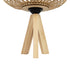 GLOBOSTAR® CHORD 01990 Boho Επιτραπέζιο Φωτιστικό Πορτατίφ με Ντουί 1 x E27 AC 220-240V IP20 - Μπεζ - Μ31 x Π31 x Υ43cm