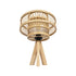 GLOBOSTAR® TULUM 01991 Boho Επιτραπέζιο Φωτιστικό Πορτατίφ με Ντουί 1 x E27 AC 220-240V IP20 - Μπεζ - Μ30 x Π30 x Υ41cm