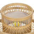 GLOBOSTAR® TULUM 01991 Boho Επιτραπέζιο Φωτιστικό Πορτατίφ με Ντουί 1 x E27 AC 220-240V IP20 - Μπεζ - Μ30 x Π30 x Υ41cm