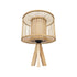 GLOBOSTAR® TULUM 01993 Boho Επιτραπέζιο Φωτιστικό Πορτατίφ με Ντουί 1 x E27 AC 220-240V IP20 - Μπεζ - Μ30 x Π30 x Υ40cm