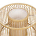 GLOBOSTAR® TULUM 01993 Boho Επιτραπέζιο Φωτιστικό Πορτατίφ με Ντουί 1 x E27 AC 220-240V IP20 - Μπεζ - Μ30 x Π30 x Υ40cm
