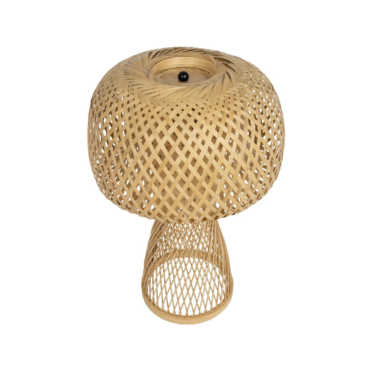 GLOBOSTAR® SELVA 01995 Boho Επιτραπέζιο Φωτιστικό Πορτατίφ με Ντουί 1 x E27 AC 220-240V IP20 - Μπεζ - Μ30 x Π30 x Υ45cm