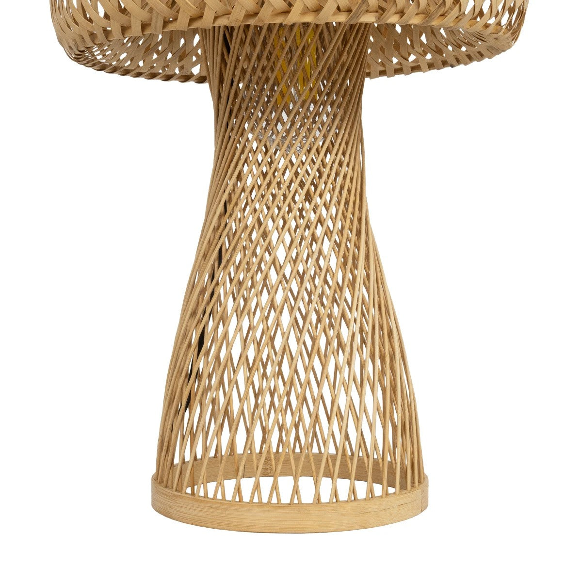 GLOBOSTAR® SELVA 01995 Boho Επιτραπέζιο Φωτιστικό Πορτατίφ με Ντουί 1 x E27 AC 220-240V IP20 - Μπεζ - Μ30 x Π30 x Υ45cm