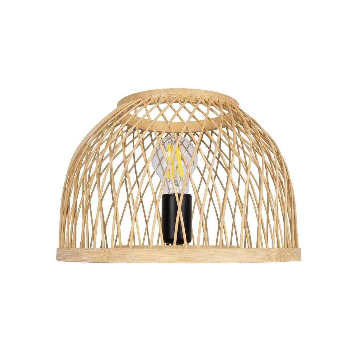 GLOBOSTAR® NOMAD 01998 Boho Επιτραπέζιο Φωτιστικό Πορτατίφ με Ντουί 1 x E27 AC 220-240V IP20 - Μπεζ - Μ30 x Π30 x Υ30cm