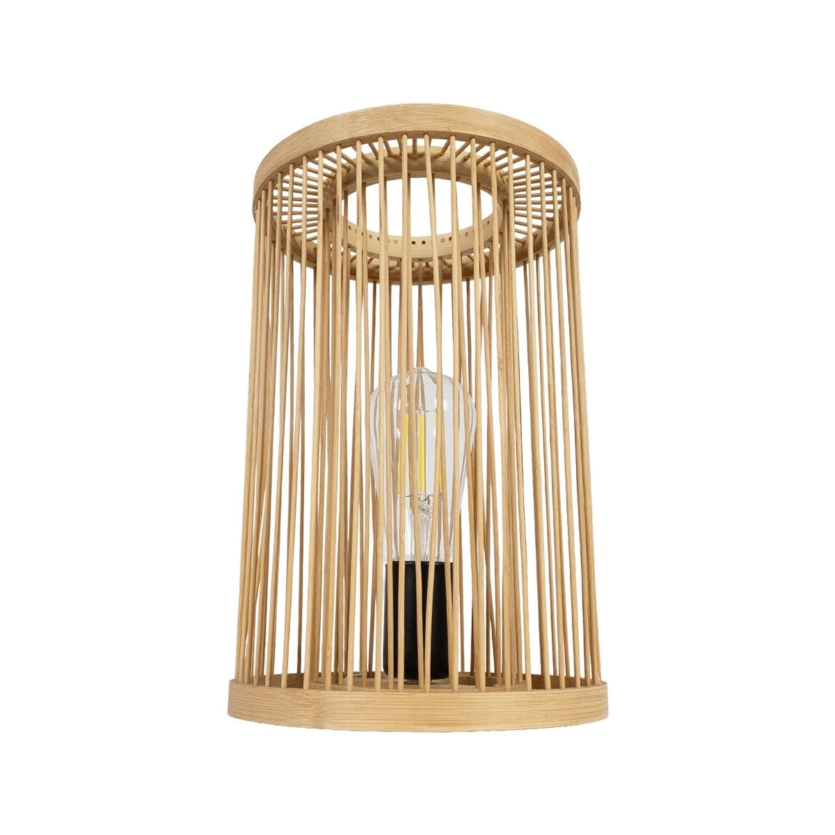 GLOBOSTAR® NOMAD 02000 Boho Επιτραπέζιο Φωτιστικό Πορτατίφ με Ντουί 1 x E27 AC 220-240V IP20 - Μπεζ - Μ20 x Π20 x Υ30cm