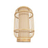 GLOBOSTAR® TULUM 02001 Boho Επιτραπέζιο Φωτιστικό Πορτατίφ με Ντουί 1 x E27 AC 220-240V IP20 - Μπεζ - Μ20 x Π20 x Υ32cm