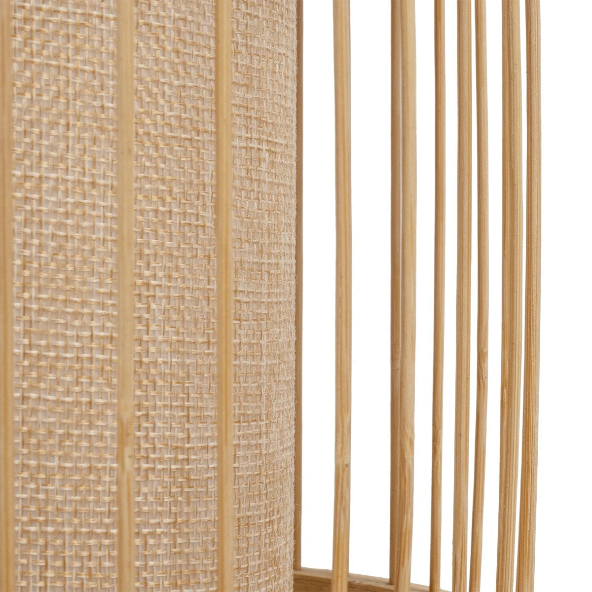 GLOBOSTAR® TULUM 02001 Boho Επιτραπέζιο Φωτιστικό Πορτατίφ με Ντουί 1 x E27 AC 220-240V IP20 - Μπεζ - Μ20 x Π20 x Υ32cm