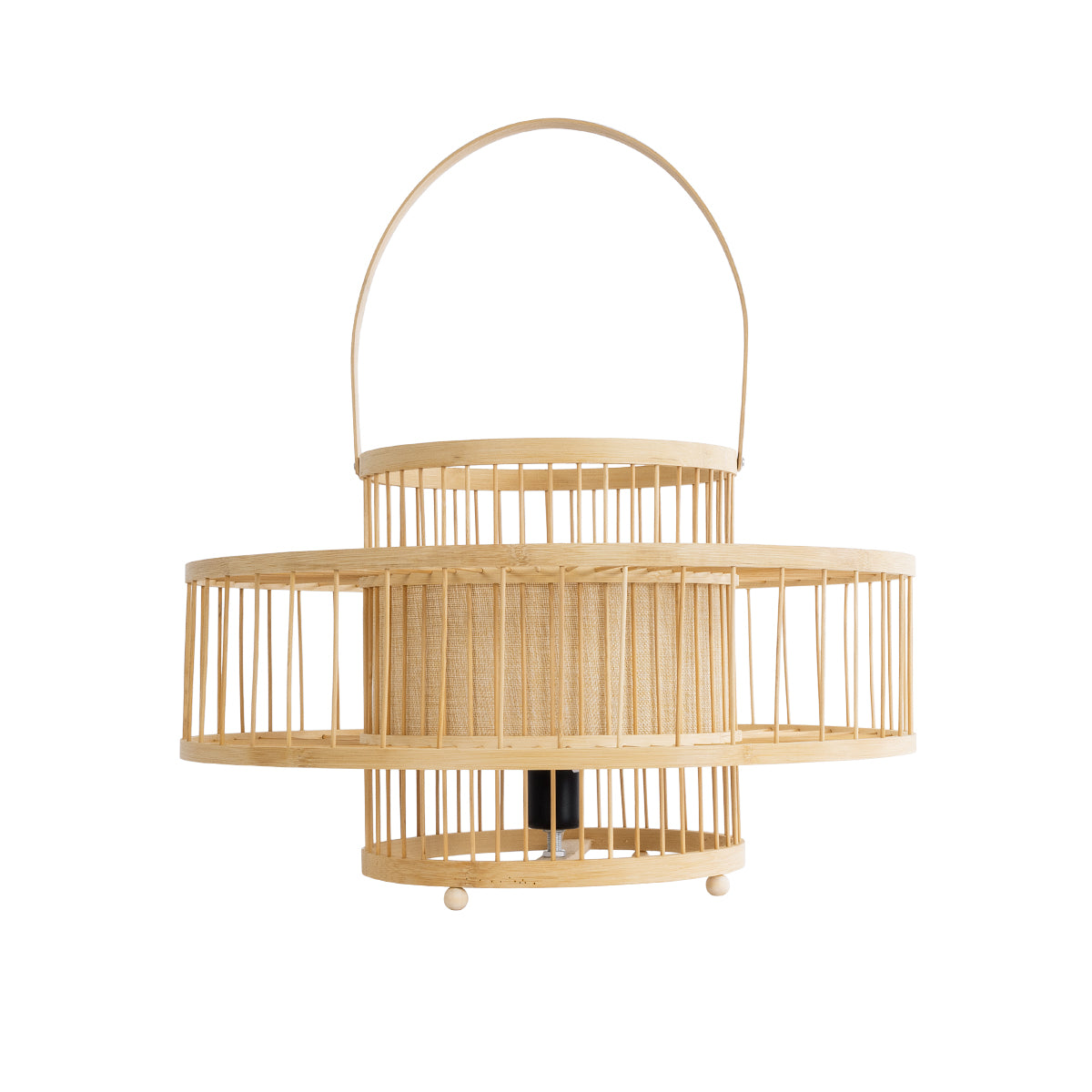 GLOBOSTAR® SORENIA 02003 Boho Επιδαπέδιο Φωτιστικό με Ντουί 1 x E27 AC 220-240V IP20 - Μπεζ - Μ48x Π48 x Υ27cm - ledmania.gr