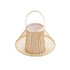 GloboStar® CATHY 02006 Boho Επιτραπέζιο Φωτιστικό Πορτατίφ Μονόφωτο 1 x E27 AC220-240V IP20 - Φ30 x Υ22cm - Μπεζ Ύφασμα με Μπεζ Ξύλινο Μπαμπού Πλέγμα - 5 Χρόνια Εγγύηση - ledmania.gr