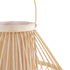 GloboStar® CATHY 02006 Boho Επιτραπέζιο Φωτιστικό Πορτατίφ Μονόφωτο 1 x E27 AC220-240V IP20 - Φ30 x Υ22cm - Μπεζ Ύφασμα με Μπεζ Ξύλινο Μπαμπού Πλέγμα - 5 Χρόνια Εγγύηση - ledmania.gr