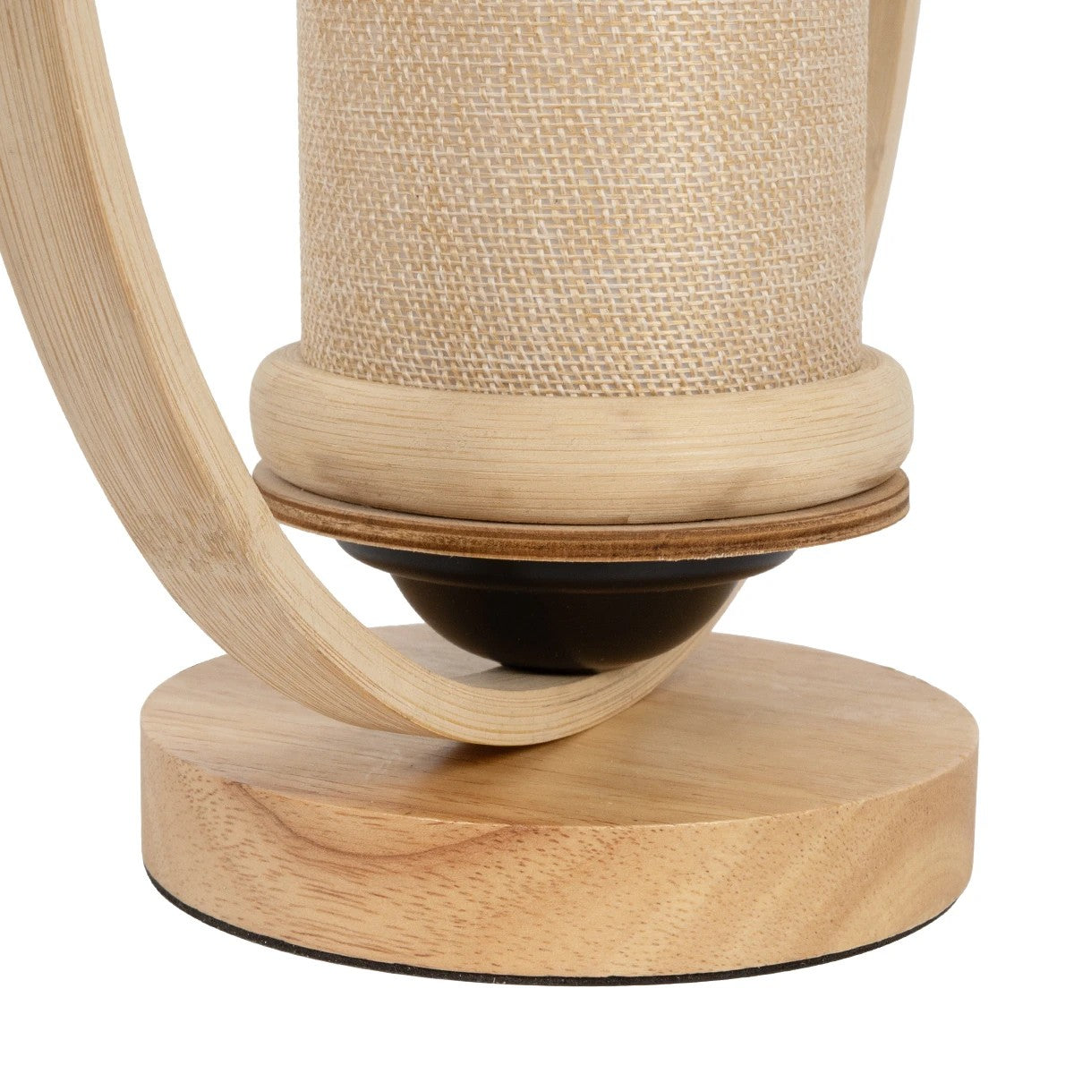 GLOBOSTAR® TULUMKO 02007 Boho Επιτραπέζιο Φωτιστικό Πορτατίφ με Ντουί 1 x E27 AC 220-240V IP20 - Μπεζ - Μ30 x Π12 x Υ32cm