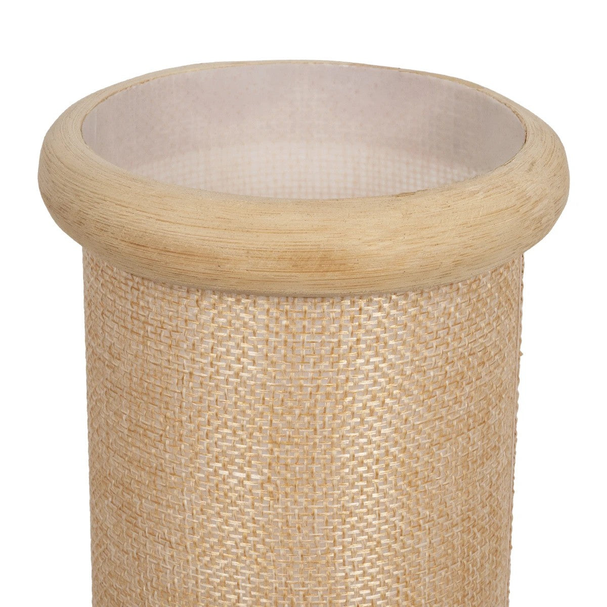 GLOBOSTAR® TULUMKO 02007 Boho Επιτραπέζιο Φωτιστικό Πορτατίφ με Ντουί 1 x E27 AC 220-240V IP20 - Μπεζ - Μ30 x Π12 x Υ32cm