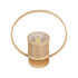 GLOBOSTAR® TULUMKO 02008 Boho Επιτραπέζιο Φωτιστικό Πορτατίφ με Ντουί 1 x E27 AC 220-240V IP20 - Μπεζ - Μ30 x Π12 x Υ32cm