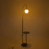 GLOBOSTAR® CORDELIA 02024 Μοντέρνο Επιδαπέδιο Φωτιστικό με Ντουί 1 x E27 AC 220-240V IP20 - Μαύρο & Χρυσό - Μ30 x Π38 x Υ180cm