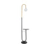 GLOBOSTAR® CORDELIA 02024 Μοντέρνο Επιδαπέδιο Φωτιστικό με Ντουί 1 x E27 AC 220-240V IP20 - Μαύρο & Χρυσό - Μ30 x Π38 x Υ180cm