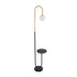 GLOBOSTAR® CORDELIA 02024 Μοντέρνο Επιδαπέδιο Φωτιστικό με Ντουί 1 x E27 AC 220-240V IP20 - Μαύρο & Χρυσό - Μ30 x Π38 x Υ180cm