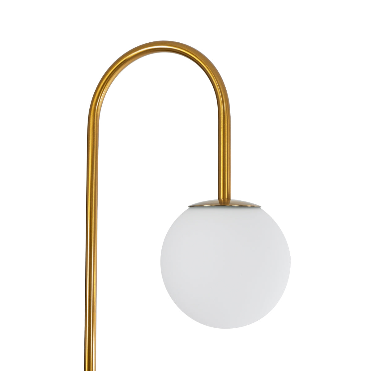 GLOBOSTAR® CORDELIA 02024 Μοντέρνο Επιδαπέδιο Φωτιστικό με Ντουί 1 x E27 AC 220-240V IP20 - Μαύρο & Χρυσό - Μ30 x Π38 x Υ180cm