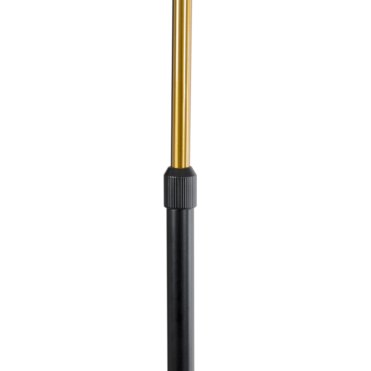 GLOBOSTAR® CORDELIA 02024 Μοντέρνο Επιδαπέδιο Φωτιστικό με Ντουί 1 x E27 AC 220-240V IP20 - Μαύρο & Χρυσό - Μ30 x Π38 x Υ180cm