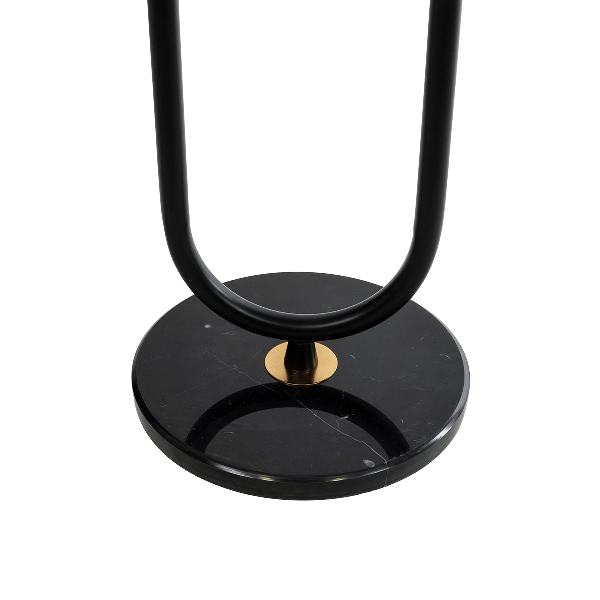GLOBOSTAR® CORDELIA 02024 Μοντέρνο Επιδαπέδιο Φωτιστικό με Ντουί 1 x E27 AC 220-240V IP20 - Μαύρο & Χρυσό - Μ30 x Π38 x Υ180cm