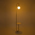 GLOBOSTAR® CORDELIA 02025 Μοντέρνο Επιδαπέδιο Φωτιστικό με Ντουί 1 x E27 AC 220-240V IP20 - Χρυσό & Λευκό - Μ30 x Π38 x Υ180cm