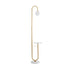 GLOBOSTAR® CORDELIA 02025 Μοντέρνο Επιδαπέδιο Φωτιστικό με Ντουί 1 x E27 AC 220-240V IP20 - Χρυσό & Λευκό - Μ30 x Π38 x Υ180cm
