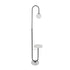 GLOBOSTAR® CORDELIA 02026 Μοντέρνο Επιδαπέδιο Φωτιστικό με Ντουί 1 x E27 AC 220-240V IP20 - Μαύρο & Λευκό - Μ30 x Π38 x Υ180cm