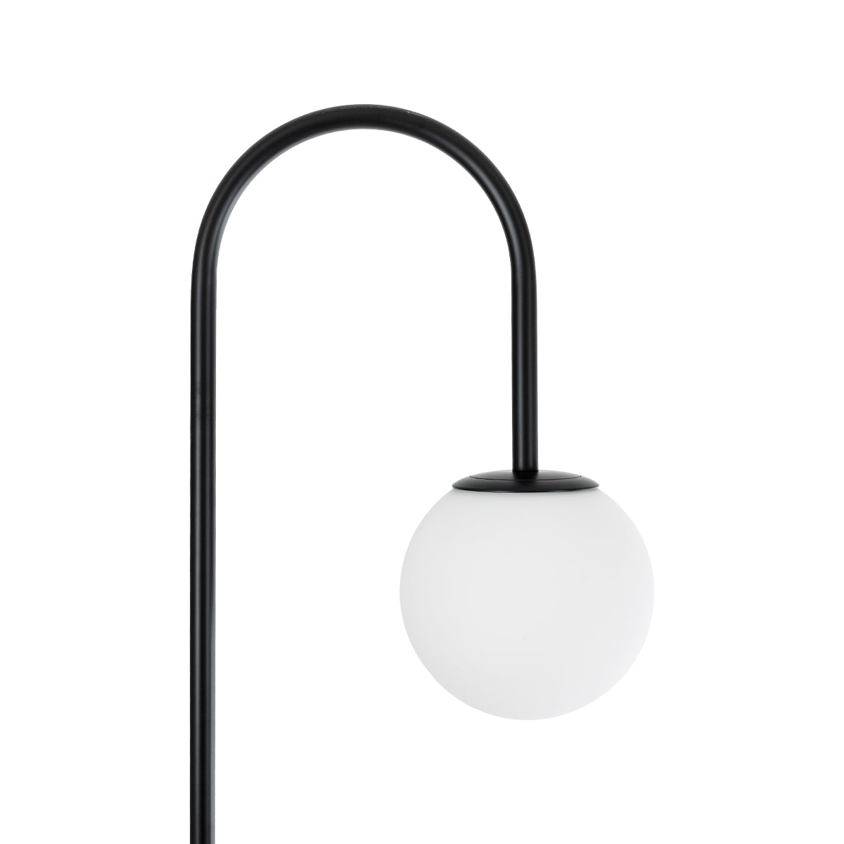 GLOBOSTAR® CORDELIA 02026 Μοντέρνο Επιδαπέδιο Φωτιστικό με Ντουί 1 x E27 AC 220-240V IP20 - Μαύρο & Λευκό - Μ30 x Π38 x Υ180cm