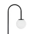 GLOBOSTAR® CORDELIA 02026 Μοντέρνο Επιδαπέδιο Φωτιστικό με Ντουί 1 x E27 AC 220-240V IP20 - Μαύρο & Λευκό - Μ30 x Π38 x Υ180cm