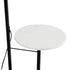 GLOBOSTAR® CORDELIA 02026 Μοντέρνο Επιδαπέδιο Φωτιστικό με Ντουί 1 x E27 AC 220-240V IP20 - Μαύρο & Λευκό - Μ30 x Π38 x Υ180cm