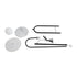 GLOBOSTAR® CORDELIA 02026 Μοντέρνο Επιδαπέδιο Φωτιστικό με Ντουί 1 x E27 AC 220-240V IP20 - Μαύρο & Λευκό - Μ30 x Π38 x Υ180cm