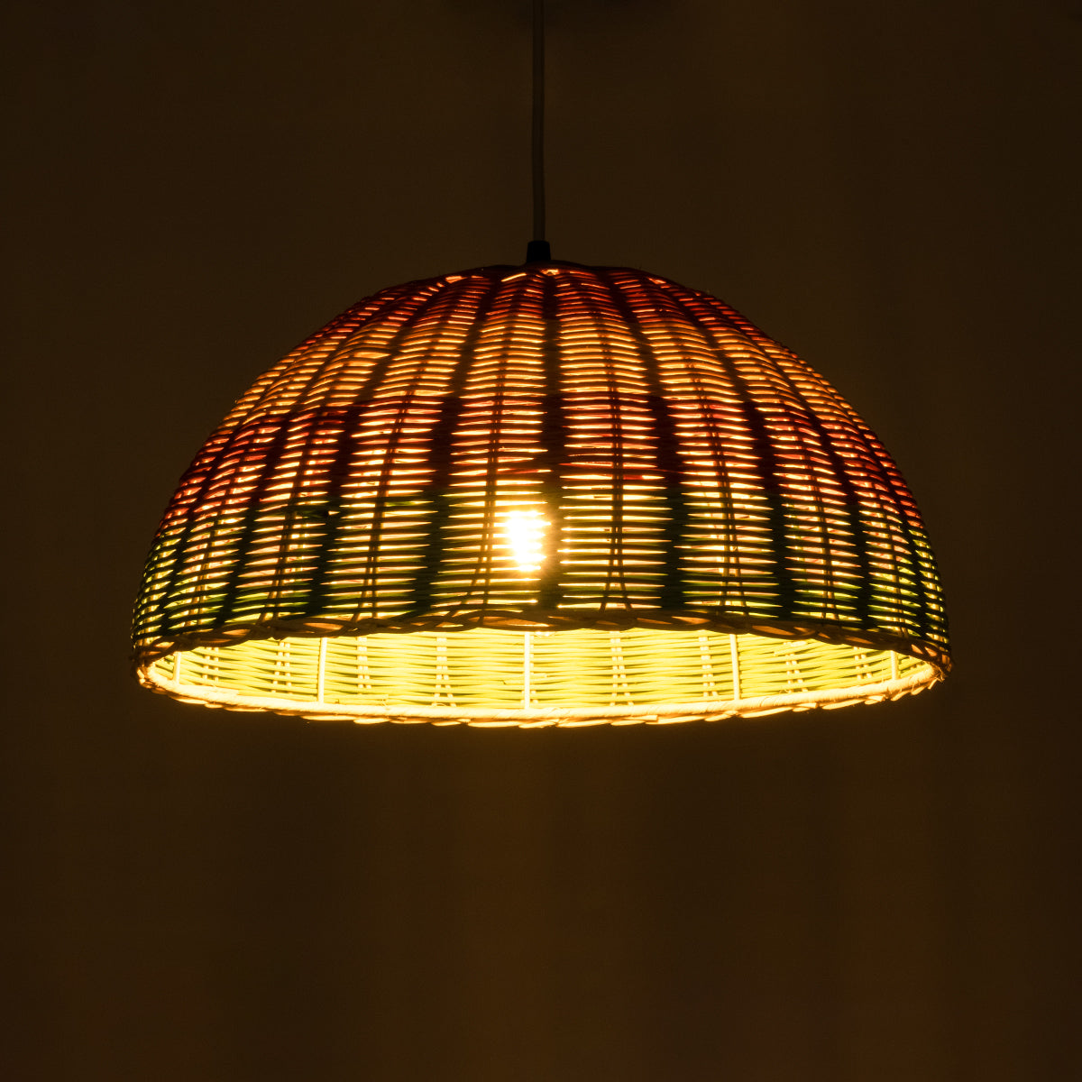 GLOBOSTAR® CABALLEROS 02060 Boho Κρεμαστό Φωτιστικό Οροφής με Ντουί 1 x E27 AC 220-240V IP20 - Πολύχρωμο - Μ40 x Π40 x Υ20cm - ledmania.gr