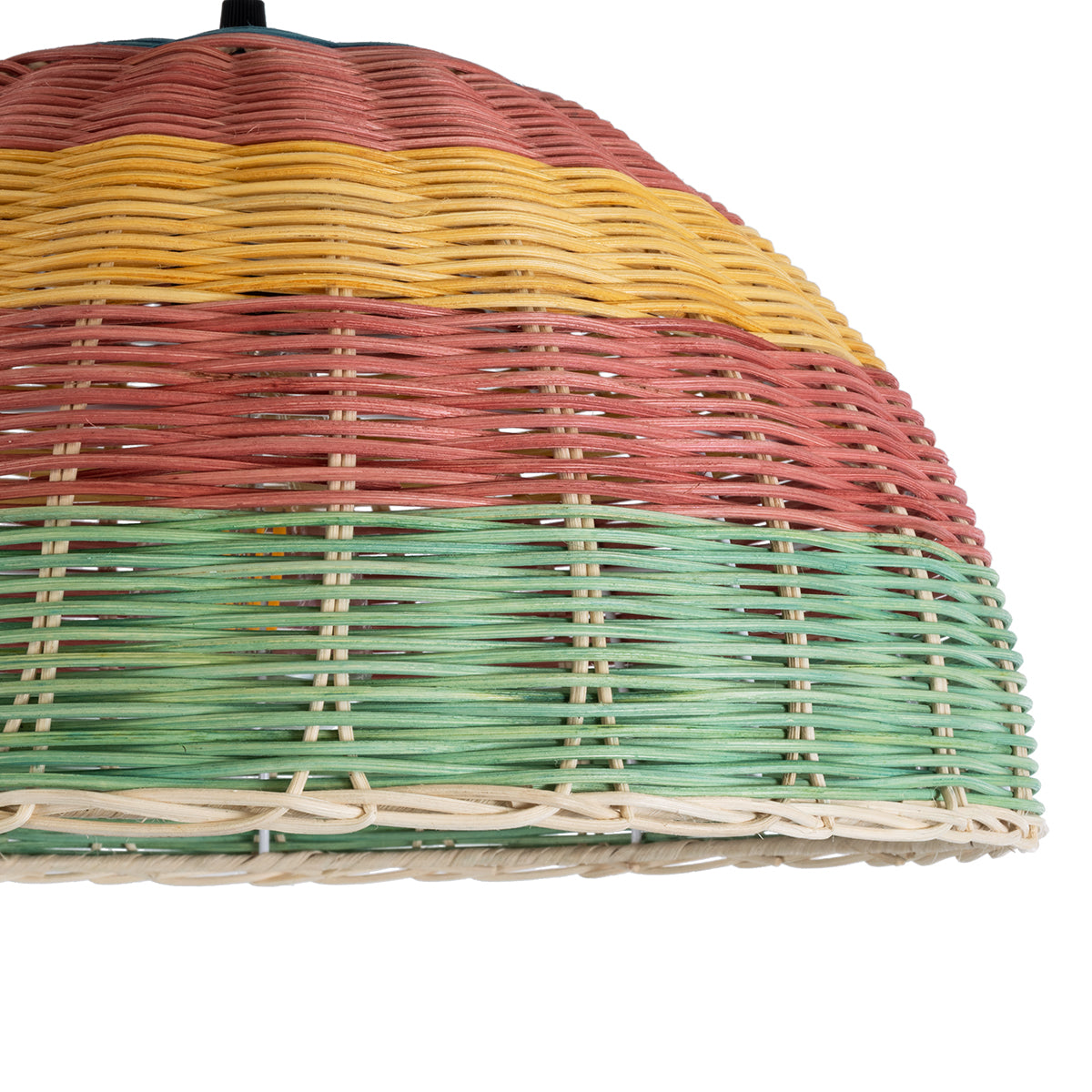 GLOBOSTAR® CABALLEROS 02060 Boho Κρεμαστό Φωτιστικό Οροφής με Ντουί 1 x E27 AC 220-240V IP20 - Πολύχρωμο - Μ40 x Π40 x Υ20cm - ledmania.gr