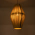 GloboStar® SALERNO 02077 Boho Κρεμαστό Φωτιστικό Πλέγμα Μονόφωτο 1 x E27 IP20 Μπεζ & Μαύρο Σχοινί Μ50 x Π50 x Υ80cm - ledmania.gr