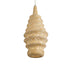 GloboStar® MAUI 02114 Boho Κρεμαστό Φωτιστικό Πλέγμα Μονόφωτο 1 x E27 IP20 Μπεζ Ξύλο - Μ30 x Π30 x Y77cm - ledmania.gr