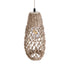 GLOBOSTAR® ECUADOR 02119 Boho Κρεμαστό Φωτιστικό Οροφής με Ντουί 1 x E27 AC 220-240V IP20 - Μπεζ - Μ15 x Π15 x Υ35cm - ledmania.gr