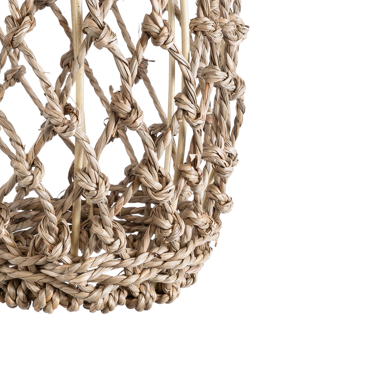 GLOBOSTAR® ECUADOR 02119 Boho Κρεμαστό Φωτιστικό Οροφής με Ντουί 1 x E27 AC 220-240V IP20 - Μπεζ - Μ15 x Π15 x Υ35cm - ledmania.gr