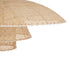 GloboStar® ZORA 02139 Boho Κρεμαστό Φωτιστικό Καμπάνα Μονόφωτο 1 x E27 IP20 Μπεζ Ύφασμα - Μ80 x Π80 x Υ32cm - ledmania.gr