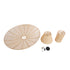GloboStar® ZORA 02140 Boho Κρεμαστό Φωτιστικό Καμπάνα Μονόφωτο 1 x E27 IP20 Μπεζ Ύφασμα - Μ120 x Π120 x Υ40cm - ledmania.gr