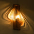 GloboStar® MIHIRO 02174 Boho Φωτιστικό Τοίχου - Απλίκα Μονόφωτο 1 x E27 AC 220-240V IP20 - Μ25 x Π13 x Υ40cm - Καφέ Ξύλινο Πλέγμα - ledmania.gr