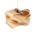 GloboStar® SARDIGNA 02180 Boho Κρεμαστό Φωτιστικό Οροφής Μονόφωτο 1 x E27 AC220-240V IP20 - Φ60 x Υ30cm - Καφέ Λεπτό Φύλλο Ξύλου Πλέγμα - ledmania.gr