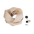 GloboStar® SARDIGNA 02181 Boho Κρεμαστό Φωτιστικό Οροφής Μονόφωτο 1 x E27 AC220-240V IP20 - Φ60 x Υ30cm - Μπεζ Λεπτό Φύλλο Ξύλου Πλέγμα - ledmania.gr