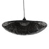 GLOBOSTAR® MEXICO 02201 Boho Κρεμαστό Φωτιστικό Οροφής με Ντουί 1 x E27 AC 220-240V IP20 - Μαύρο - Μ65 x Π45 x Υ18cm
