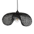 GLOBOSTAR® MEXICO 02201 Boho Κρεμαστό Φωτιστικό Οροφής με Ντουί 1 x E27 AC 220-240V IP20 - Μαύρο - Μ65 x Π45 x Υ18cm