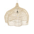 GloboStar® ADEJE 02210 Boho Κρεμαστό Φωτιστικό Οροφής Μονόφωτο 1 x E27 AC220-240V IP20 - Φ60 x Υ60cm - Μπεζ Ξύλινο Μπαμπού Πλέγμα Καμπάνα - ledmania.gr