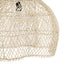 GloboStar® ADEJE 02210 Boho Κρεμαστό Φωτιστικό Οροφής Μονόφωτο 1 x E27 AC220-240V IP20 - Φ60 x Υ60cm - Μπεζ Ξύλινο Μπαμπού Πλέγμα Καμπάνα - ledmania.gr